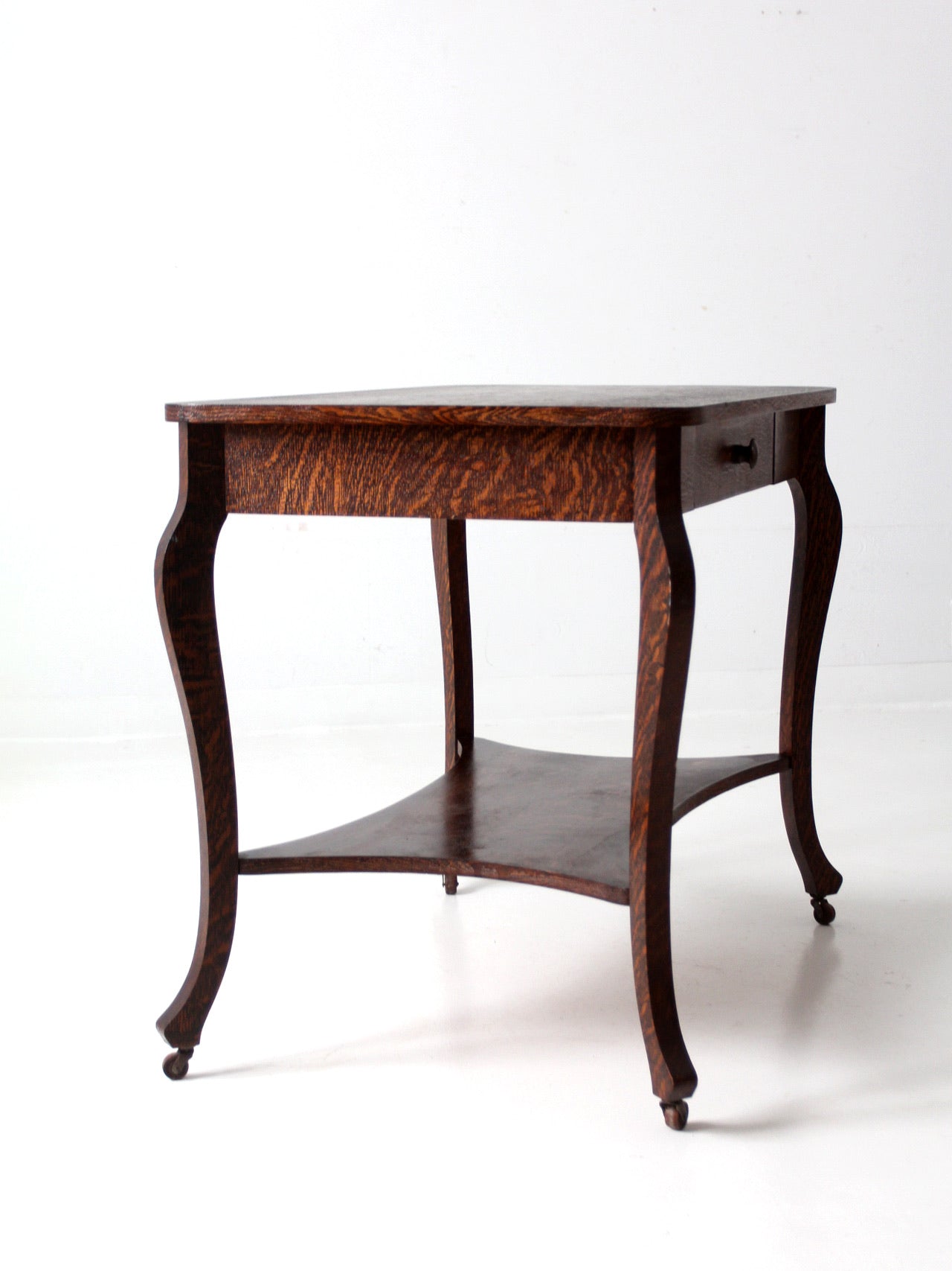 Antique oak library table store for sale