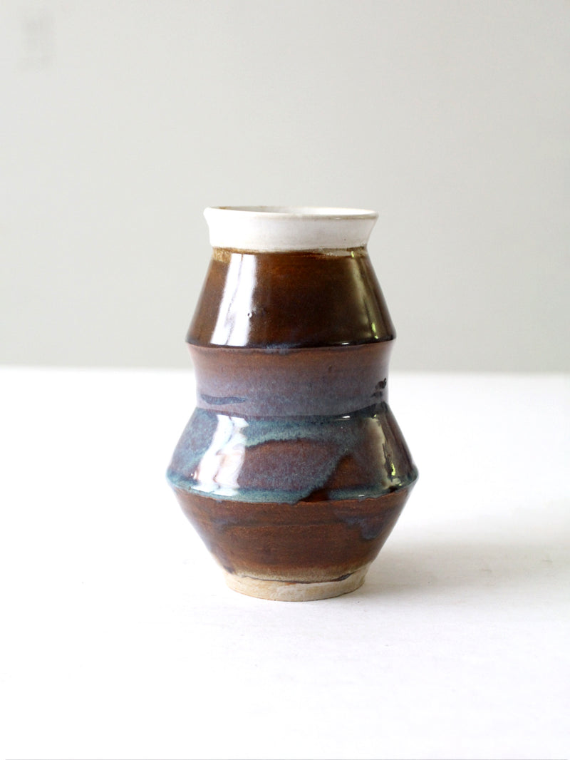 vintage handmade pottery  vase