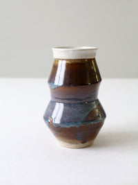 vintage handmade pottery  vase