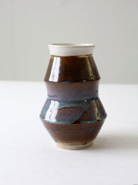 vintage handmade pottery  vase