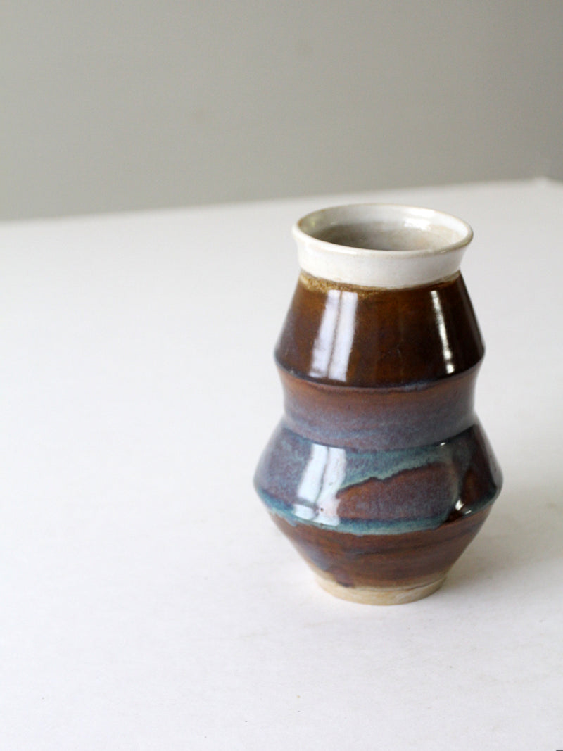 vintage handmade pottery  vase