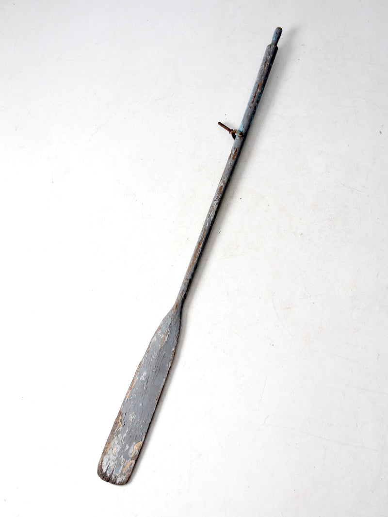 vintage painted wooden oar