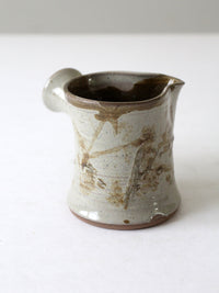 vintage studio pottery pitcher