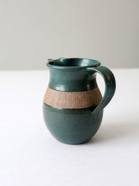 vintage studio pottery pitcher