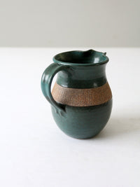 vintage studio pottery pitcher