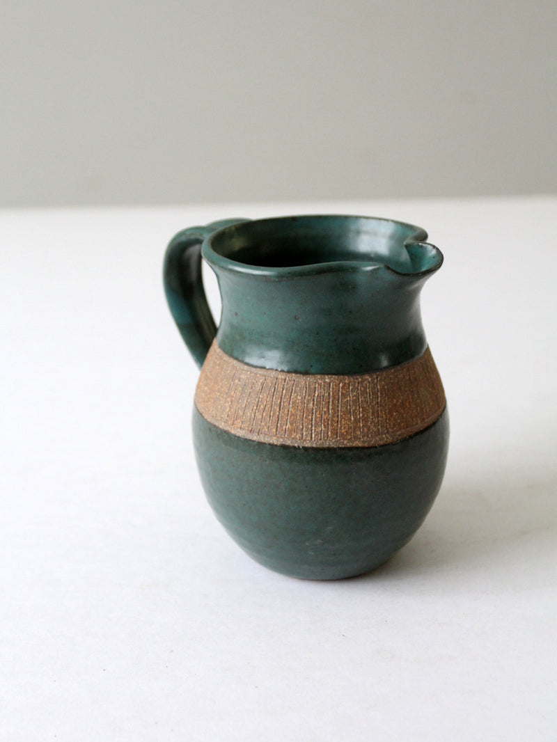 vintage studio pottery pitcher