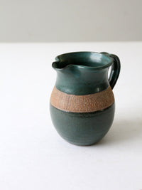 vintage studio pottery pitcher