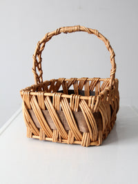 vintage rattan basket