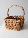 vintage rattan basket