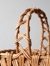 vintage rattan basket