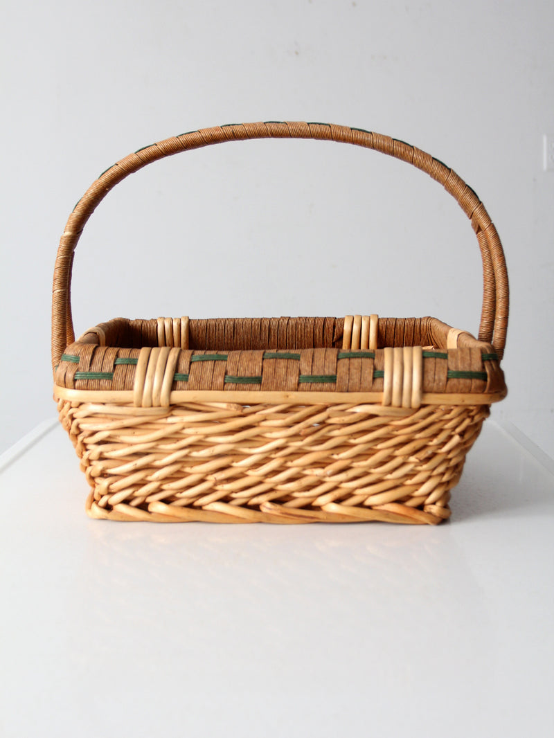 vintage wicker basket