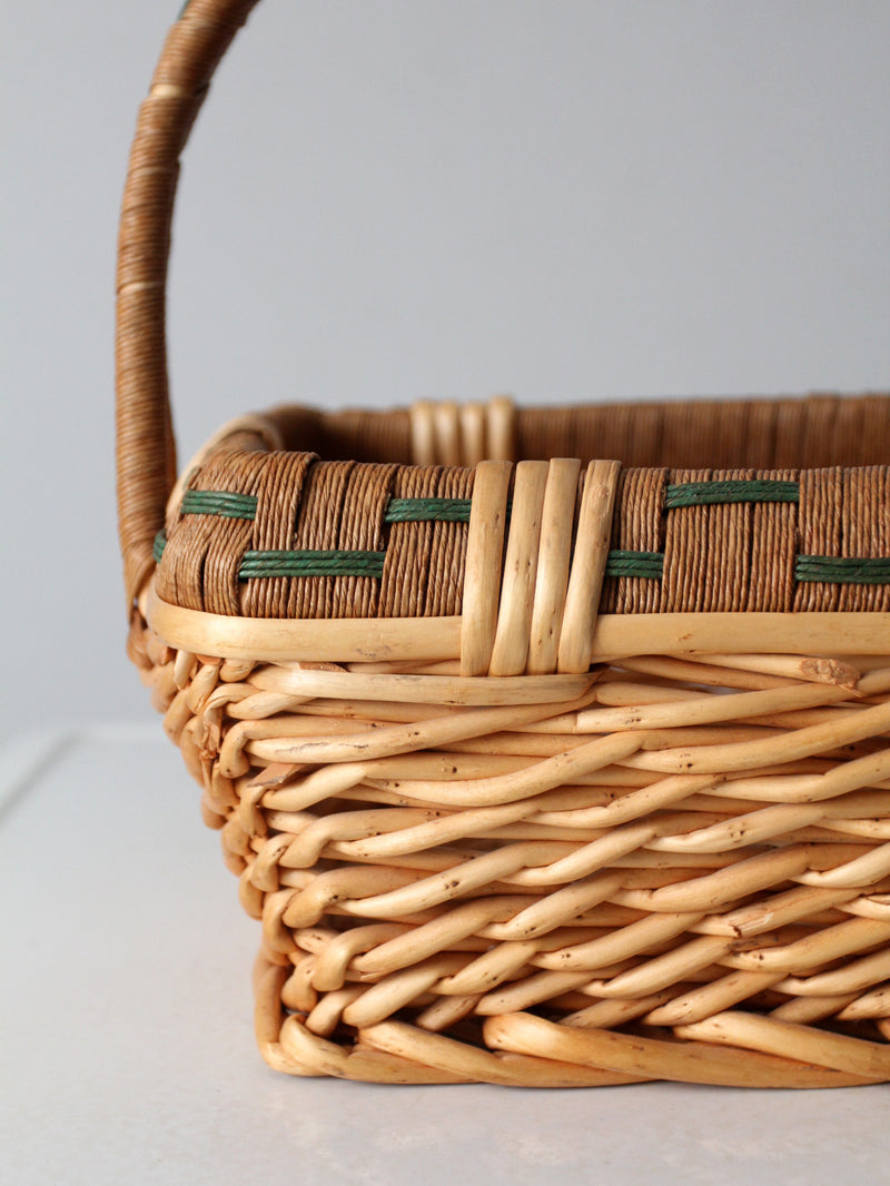 vintage wicker basket