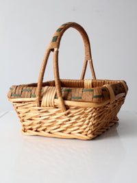 vintage wicker basket