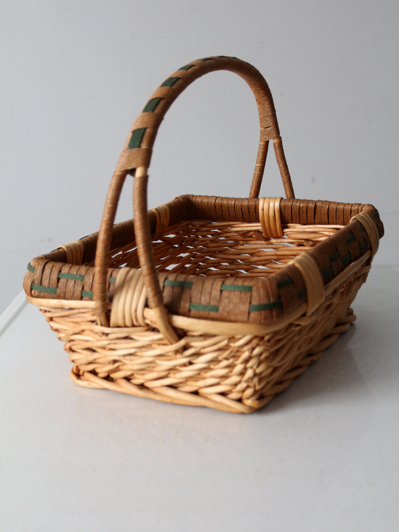 vintage wicker basket