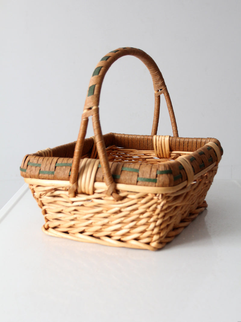 vintage wicker basket