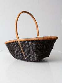 vintage woven black basket