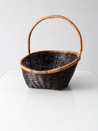 vintage woven black basket