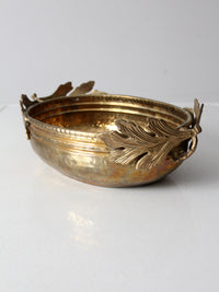 vintage brass centerpiece bowl