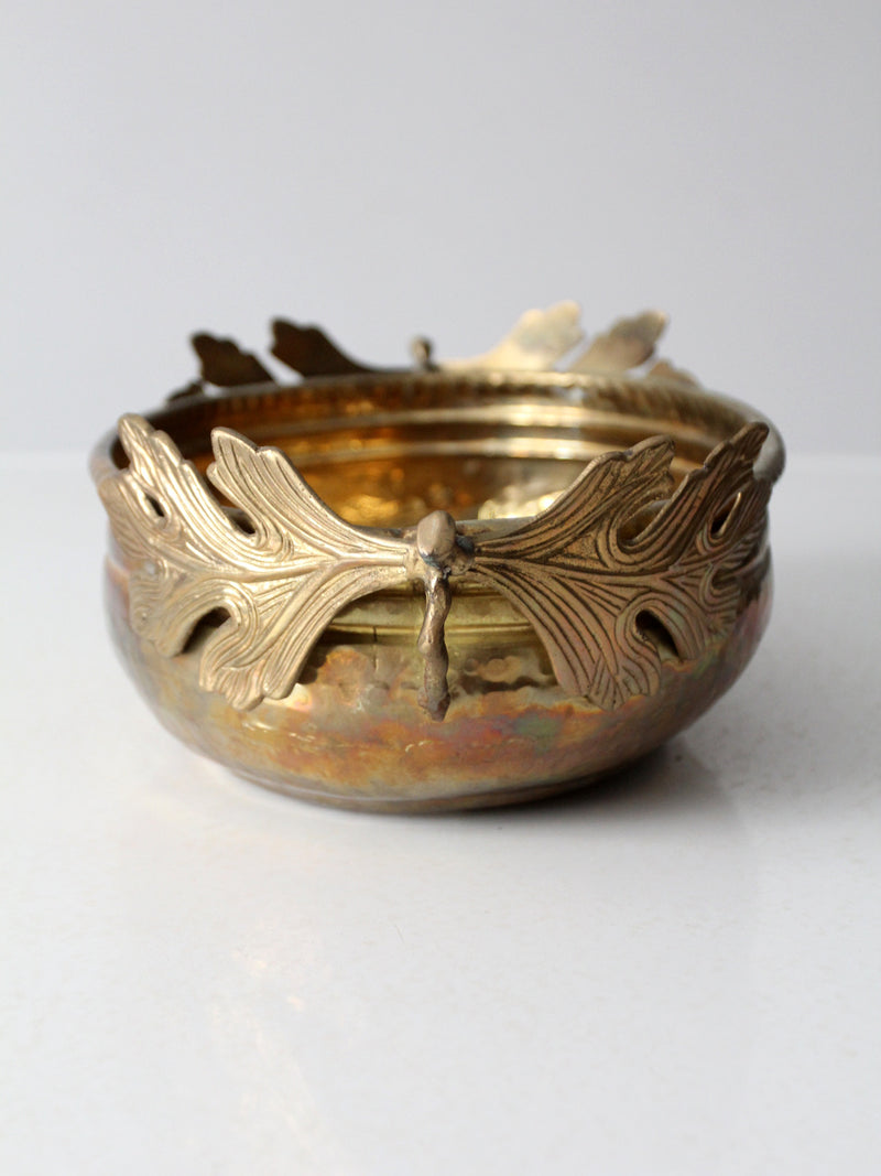 vintage brass centerpiece bowl