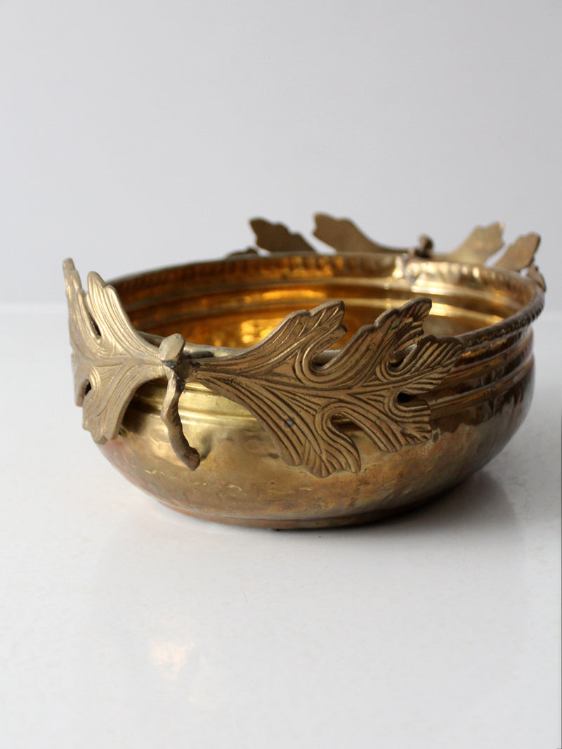 vintage brass centerpiece bowl