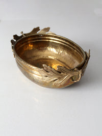 vintage brass centerpiece bowl