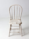 antique white spindle back chair