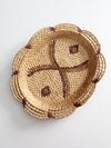 vintage woven sea grass basket tray