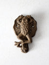 vintage cast iron frog