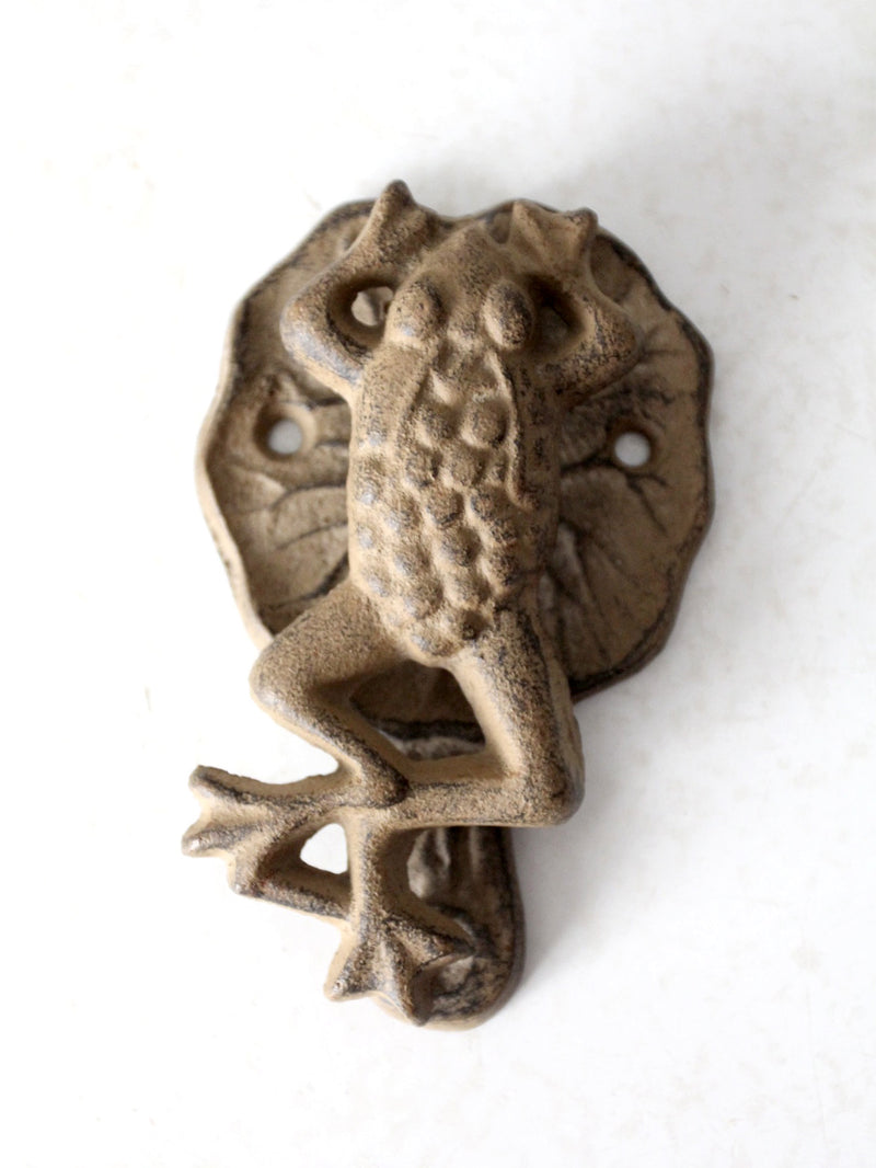 vintage cast iron frog