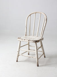 antique white spindle back chair