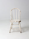 antique white spindle back chair