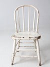 antique white spindle back chair