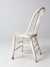 antique white spindle back chair