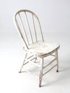 antique white spindle back chair