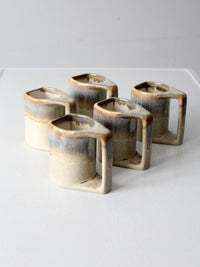 vintage Rodolfo Padilla pottery mugs set of 5