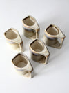 vintage Rodolfo Padilla pottery mugs set of 5