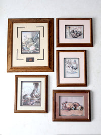 vintage southwestern shadowbox art collection - 5 piece