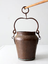 antique copper kettle