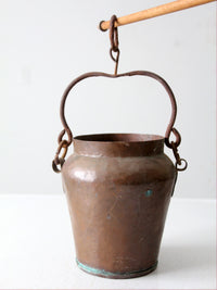 antique copper kettle