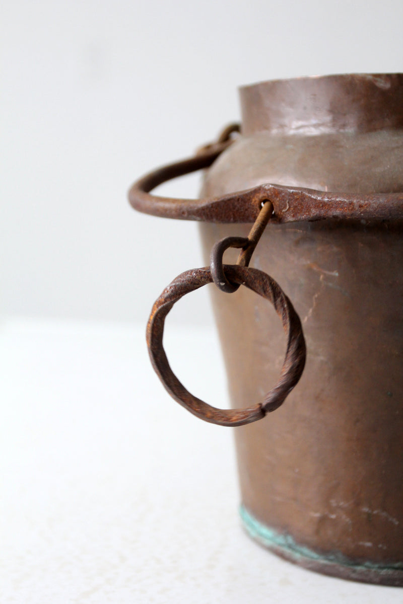 antique copper kettle