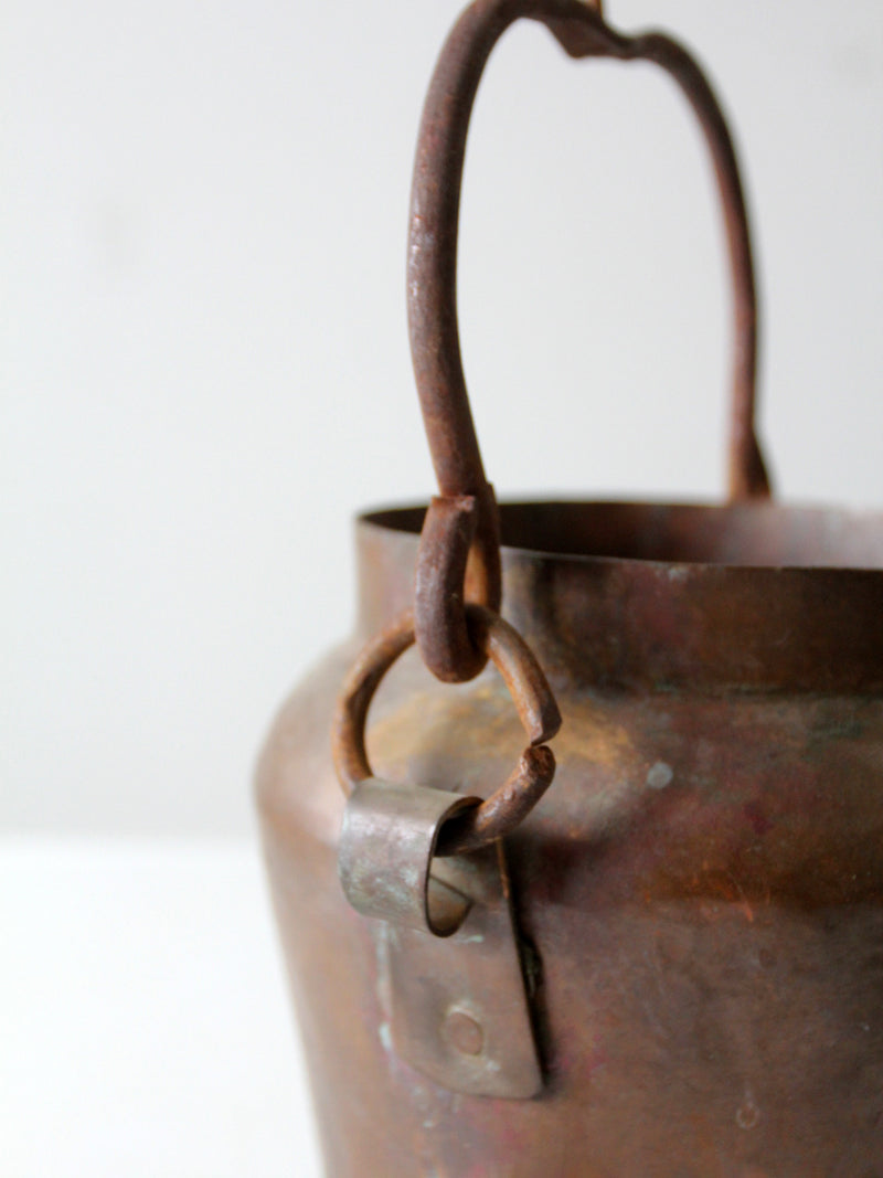 antique copper kettle