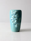 mid century Haeger dogwood pottery vase