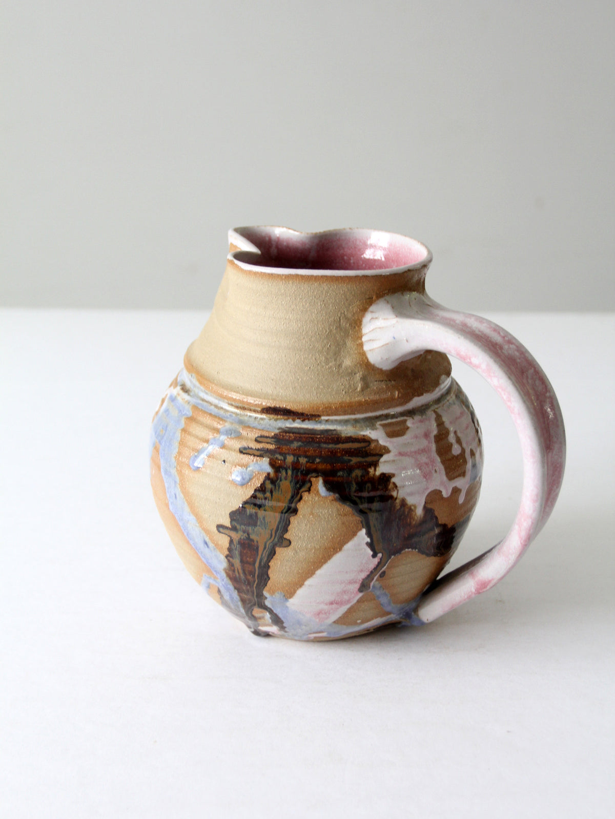 vintage studio pottery pitcher