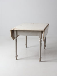 antique painted drop leaf table