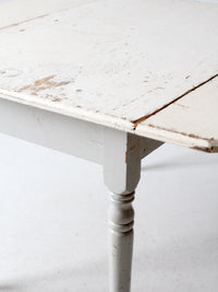 antique painted drop leaf table