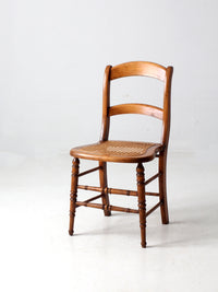 antique cane seat dining chair