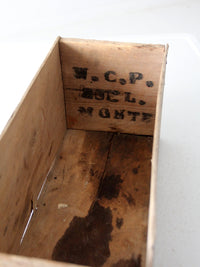 vintage Derby Foods wood crate