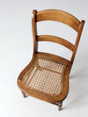 antique cane seat dining chair