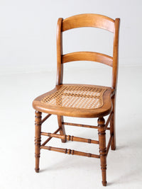 antique cane seat dining chair