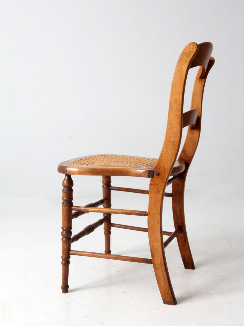 antique cane seat dining chair